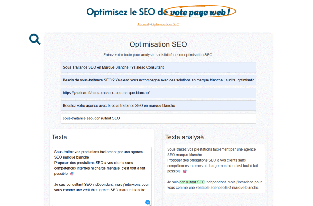 Outil rédaction SEO - Optimisation SEO
