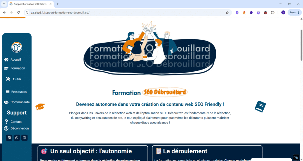 Formation rédaction SEO