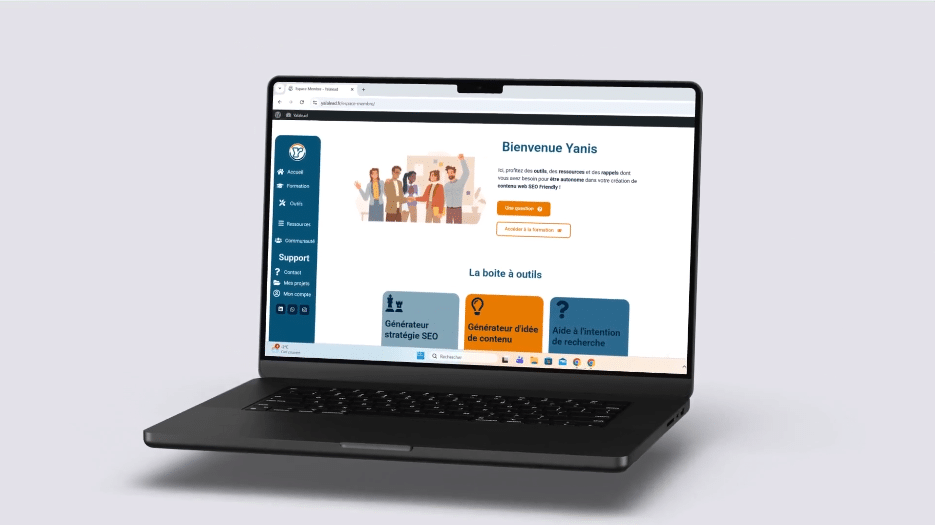 Aperçu plateforme de rédaction SEO Yalalead